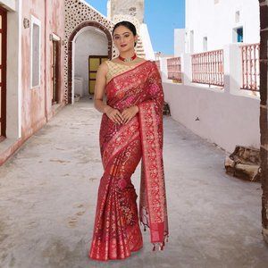 Benarasi Kota Patola sari - Red